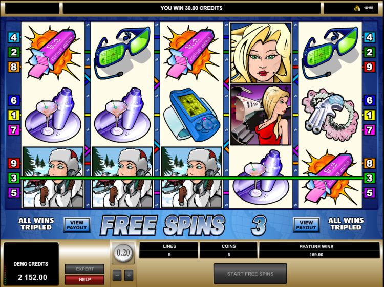 Agent Jane Blonde slot bonus win