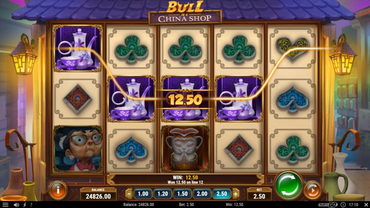 SLOT: Bull in a China Shop | SOFTWARE: PLAY’N GO Number of paylines: 5x3 setup and 20 fixed paylines RTP and variance: 96.2%, Medium variance Maximum win: 5,000 x the bet or  R$€0.5 million Betting range: R$€0.10 – R$€100 Bonus features: 3 variants of Free spins Best Betting Casinos verdict: HOT, if you like to play a medium variance slot. Captivating features and theme.