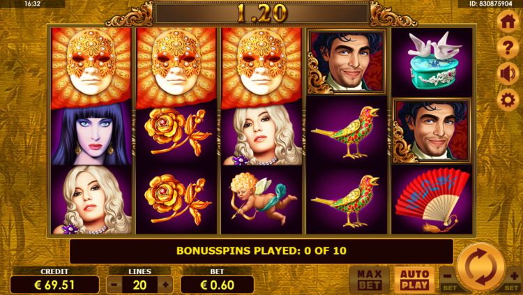 Grand Casanova slot amatic bonus trigger