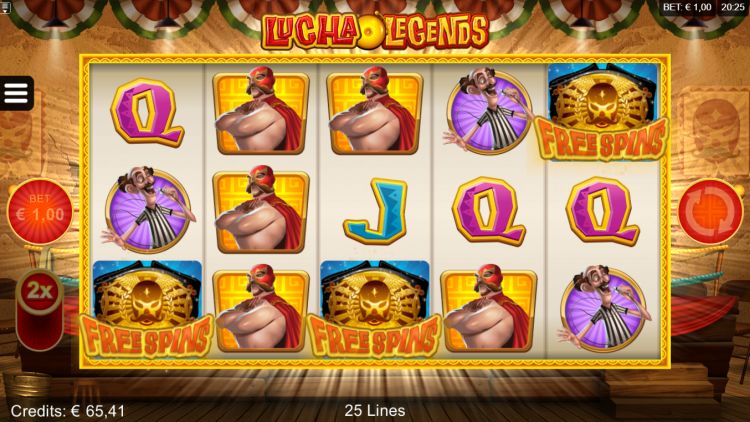 Lucha Legends slot review microgaming free spins trigger