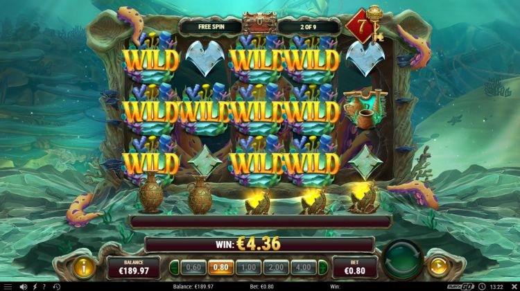 Octopus treasure slot review play'n go feature win