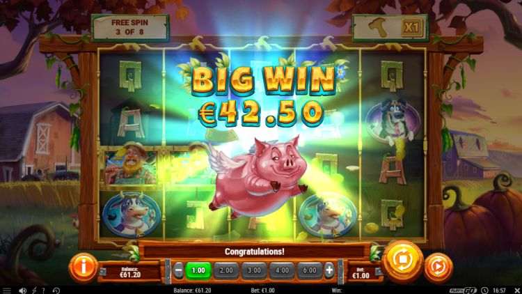 Piggy Bank Farm slot free spins big win