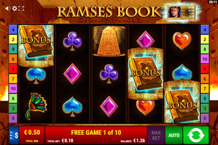 Ramses Book slot review bonus trigger
