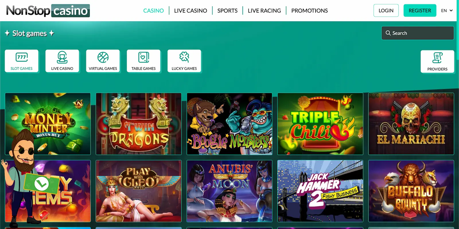 NonStop Casino Bonuses and Promotions