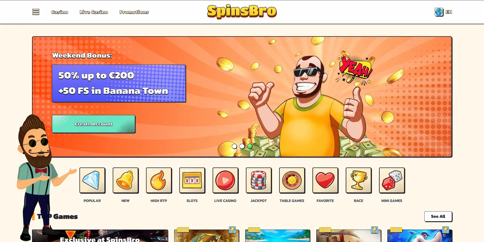 Spinsbro Casino Review