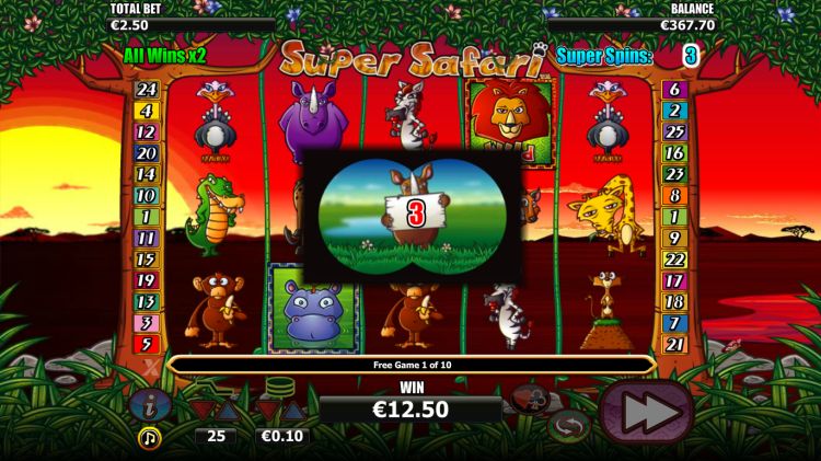 Super Safari slot review free spins