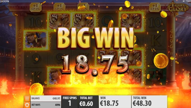 Tigers glory slot review Quickspin bonus big win