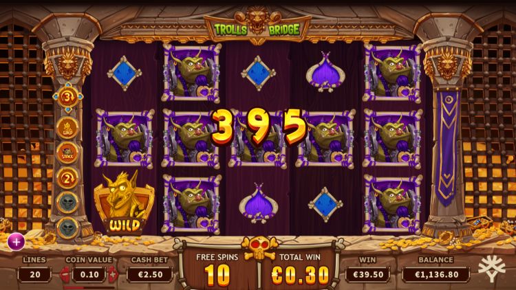 Trolls Bridge slot review Ygdrasil free spins