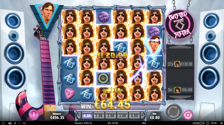 Twisted Sister slot review super big win