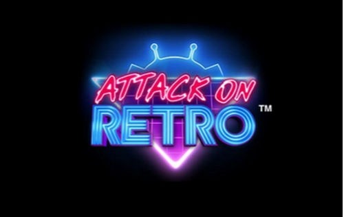 attack on retro slot logo