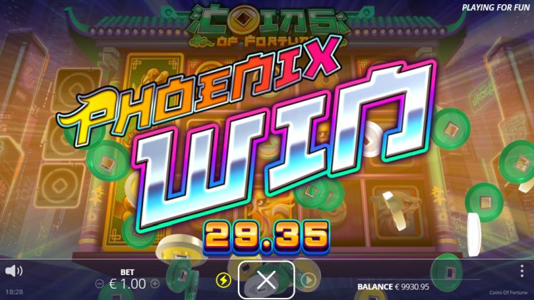 coins of fortune slot review feature big win