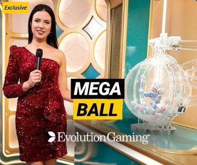 mega ball review evolution gaming logo
